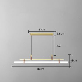 One Line Hanging Lamp For Restaurant Bar Counter