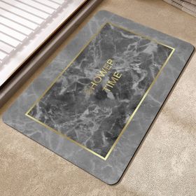 Marbling Bathroom Entrance Absorbent Floor Mat Household Quick-drying Diatom Ooze Floor Mat